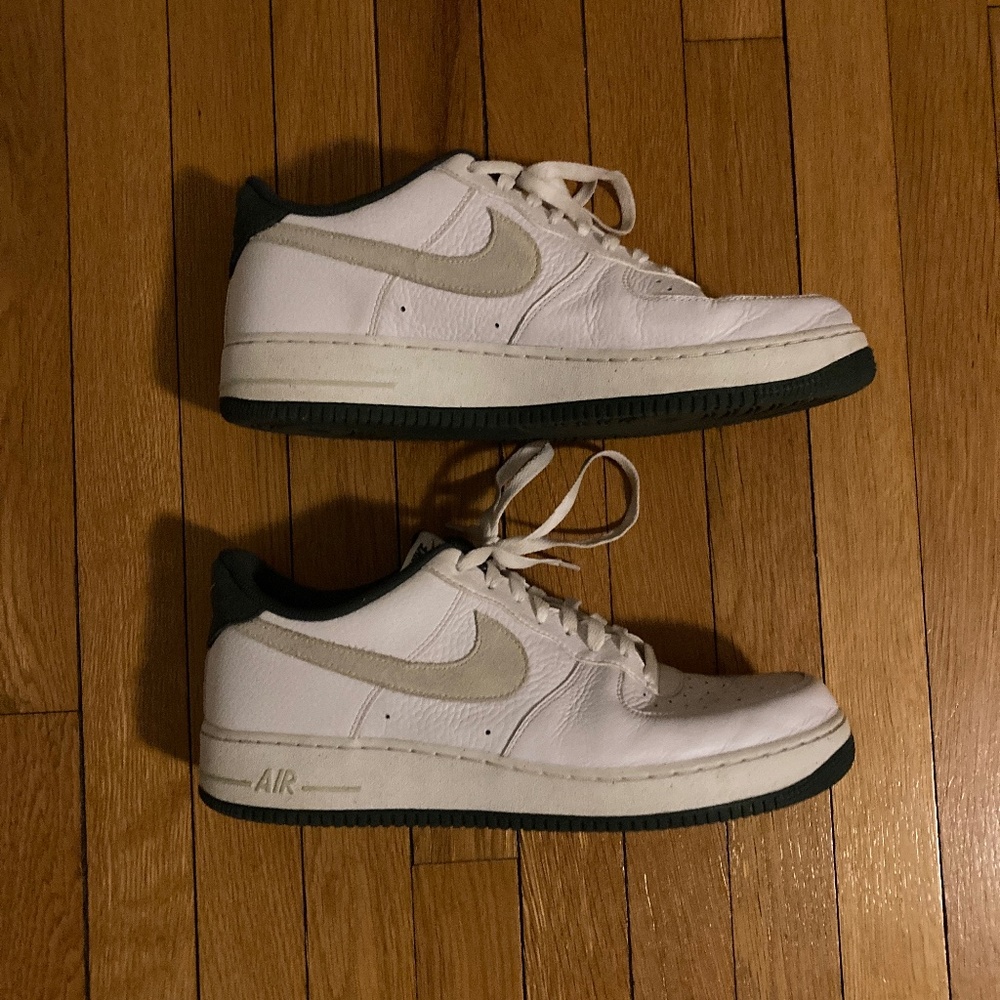 Nike Air Force One Size 13 White/Green/Grey
